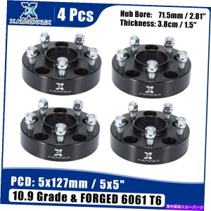 wheel adapter 5O5x5 "1.5"zC[Xy[T[A_v^[̓W[vO[̂߂ɍݒ肳Ă܂2007-2018 Car 5Lug 5x5" 1.5" Wheel Spacers Adapters Set Black for Jeep Wrangler 2007-2018