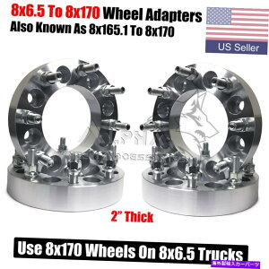 wheel adapter 4PC 8x6.5?8x170zC[A_v^[2 "C`1987-1998 Ford F-250 F-350 9/16-18 4Pc 8x6.5 To 8x170 Wheel Adapters 2" Inch For 1987-1998 Ford F-250 F-350 9/16-18