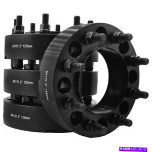 wheel adapter 1999-2002 8x170 mm hub���S�z�C�[���X�y�[�T�[�u���b�N2 �����p�[�t�F�N�g�t�B�b�gUSA���C�h 1999-2002 8X170 MM Hub Centric Wheel Spacers Black 2 Thick Perfect Fit USA Made�y���s�A���i�z