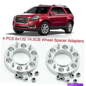 wheel adapter 4PCS 6x132 74.5CB 25mm̃nuZgbNzC[Xy[T[GMCV{[p̃Xy[T[A_v^[ 4pcs 6X132 74.5CB 25mm Thick Hubcenteric Wheel Spacer Adapters For GMC Chevrolet