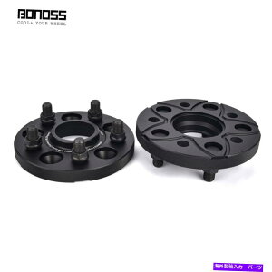 wheel adapter テスラモデルY / 3パフォーマンス15mmペアのBonossブラックカー5ラグホイールスペーサー BONOSS Black Car 5Lug Wheel Spacers for Tesla Model Y / 3 Performance 15MM Pair