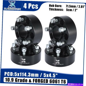 wheel adapter ��5���O5x4.5 "2"�����z�C�[���X�y�[�T�[�A�_�v�^�[���t�H�[�h�p�̃}�c�_�p�ɐݒ肳��Ă��܂� Car 5 Lug 5x4.5" 2" Thickness Wheel Spacers Adapters Set for Mazda for Ford