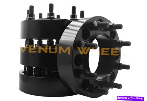 wheel adapter 2003N2018N̊SȃZbgFord F-2550ubNnuZgbNzC[Xy[T[A_v^[ Complete Set OF 2003-2018 Ford F-250 Black Hub Centric Wheel Spacers Adapter