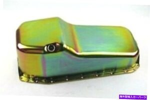ICp 1980-85 SBC Chevy 327 350XgbNX`[ICppXTChfBbvE44022Z 1980-85 SBC Chevy 327 350 Stock Steel Oil Pan Pass Side Dip Zinc E44022Z