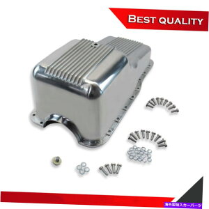 �I�C���p�� �X�[�c64-76 SBF�t�H�[�h260 289 302�|���b�V���t�B�����g���t�����g�T���v�I�C���p���p�X Suit 64-76 SBF Ford 260 289 302 Polished Finned Retro Front Sump Oil Pan Pass�y���s�A���i�z