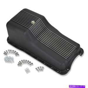 �I�C���p�� 1964-76 SBF�X���[���u���b�N�t�H�[�h289 302�t�B���t���t�����g�T���v�I�C���p���u���b�N For 1964-76 SBF Small Block Ford 289 302 Finned Front Sump Oil Pan Black�y���s�A���i�z