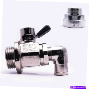 ICp EZGWIChCouEZ-211AL^z[XGhL-002A_v^[A-211R{ EZ Engine Oil Drain Valve EZ-211, L-Shaped Hose End L-002 & Adapter A-211 Combo