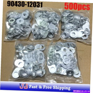 �I�C���p�� �g���^���N�T�X�T�C�I��90430-12031�č���500pcs�I�C���h�����v���O���b�V���[�K�X�P�b�g�̃Z�b�g Set of 500pcs Oil Drain Plug Washer Gasket For Toyota Lexus Scion 90430-12031 US�y���s�A���i�z