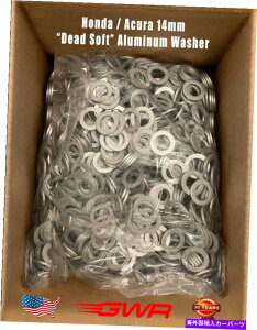 オイルパン 500x 14mmオイルドレンプラグクラッシュ洗濯機ガスケットP/ N 94109-14000ホンダ/アキュラ用 500x 14mm OIL DRAIN PLUG CRUSH WASHER GASKETS P/N 94109-14000 For HONDA/ ACURA