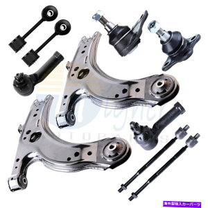 �{�[���W���C���g 10pc�t�����g�T�X�y���V�����L�b�g�{�[���W���C���g2001-2010�r�[�g�����S���t�̃l�N�^�C���b�h�G���h 10pc Front Suspension Kit Ball Joints Tie Rod Ends for 2001-2010 Beetle & Golf�y���s�A��