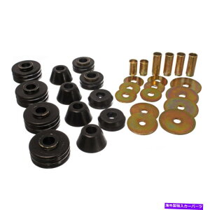 {[WCg GMC C15 1975-1978{fBLu}EgZbg1/2g2WDubÑGlM[TXyV Energy Suspension For GMC C15 1975-1978 Body Cab Mount Set 1/2 Ton 2WD Black