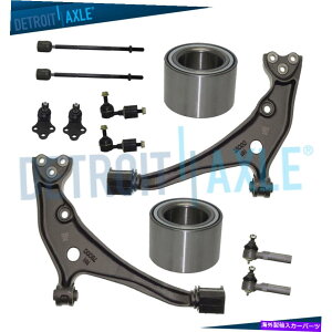 �{�[���W���C���g 1999�N����2002�N�̓��Y�N�G�X�g�̃t�����g���[�R���g���[���A�[���{�[���W���C���g�z�C�[���x�A�����O�L�b�g Front Lower Control Arms Ball Joint Wheel Bearing Kit for 1999-2002 Nissan Quest