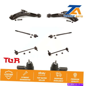 {[WCg q_CT^tFp̃tgRg[A[ƃ{[WCg^CbhGhNLbgi8PCj Front Control Arm And Ball Joint Tie Rod End Link Kit (8Pc) For Hyundai Santa