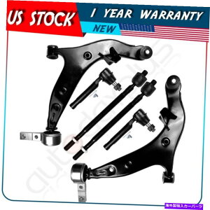 {[WCg 6 2004N2009N̓YNGXgXeAORg[A[ÕlN^bhGh 6 For 2004-2009 Nissan Quest Steering Lower Control Arm Outer Inner Tie Rod End