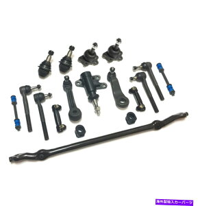 �{�[���W���C���g �L���f���b�N�V�{���[�̂��߂�18�̐V����PC�X�e�A�����O�L�b�gGMC�X�E�F�C�o�[�^�C���b�h�{�[���W���C���g 18 New Pc Steering Kit for Cadillac Chevrolet GMC Sway Bar Tie Rods Ball Joint�y��