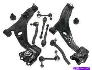 {[WCg {[WCgƃ^Cbh11xt57ctgRg[A[LbgJ[mkx 11XT57C Front Control Arm Kit with Ball Joints and Tie Rods Fits Lincoln MKX