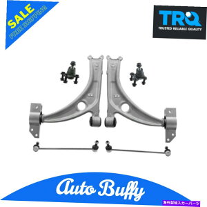 �{�[���W���C���g TRQ 6�s�[�X�T�X�y���V�����L�b�g�R���g���[���A�[���{�[���W���C���gVW�̃X�E�F�C�o�[�G���h�����N TRQ 6 Piece Suspension Kit Control Arms Ball Joints Sway Bar End Links for VW�y���s�A��