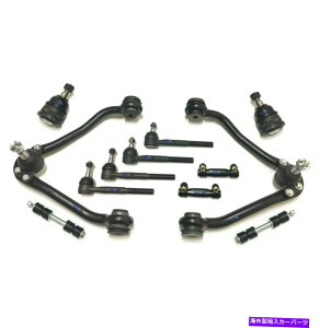 {[WCg V{[GMCRg[A[̗ho[̃x[eBbh12̐VPCTXyVLbg 12 New Pc Suspension Kit for Chevrolet GMC Control Arms Sway Bar Tie Rod Ends
