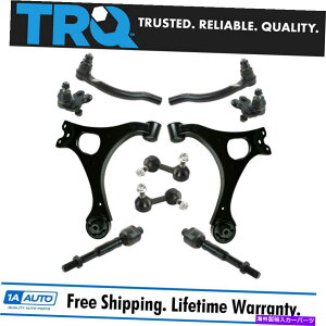 {[WCg TRQ 10s[XLbgRg[A[{[WCg^CbhXEFCo[N06-11VrbN TRQ 10 Piece Kit Control Arm Ball Joint Tie Rod Sway Bar Link for 06-11 Civic
