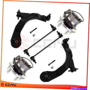 {[WCg 2005N2006Ñ|eBAbNǐՂ̂߂6PCStg{[WCgXEFCo[zC[xAOnu 6Pcs Front Ball Joint Sway Bar Wheel Bearning Hub For 2005-2006 Pontiac Pursu