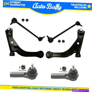 �{�[���W���C���g ���[�O6PC�T�X�y���V�����L�b�g�����R���g���[���A�[��w/�{�[���W���C���g�X�E�F�C�o�[�����N�^�C���b�h MOOG 6pc Suspension Kit Lower Control Arms w/ Ball Joints Sway Bar Links Tie Rod�y��