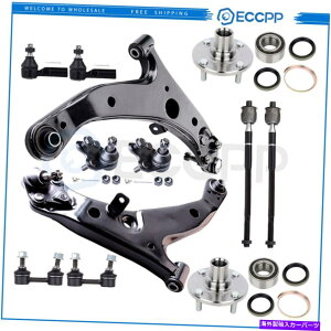 {[WCg 1996N2002Ñg^J[̃tgXeAO^CbhGhXEFCo[GhN 12Pcs Front Steering Tie Rod End Sway Bar End Link For 1996-2002 Toyota Corolla