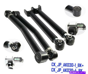 {[WCg tg[[уAbp[AWBRg[A[tBbg2007-2018W[vO[4WD/2WDubN4PC FRONT Lower&Upper Adj. Control Arm fit 2007-2018 Jeep Wrangler 4WD/2WD Black 4p