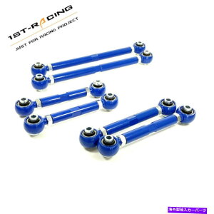 �{�[���W���C���g BMW 325 328 330 335 Blue E90��E92 E93�p�̃��A�L�����o�[+�g�[�A�[��+�g���[�����O�A�[���L�b�g Rear Camber+Toe Arm+Trailing Arm Kit For BMW 325 328 330 335 BLUE E90 & E92 E93