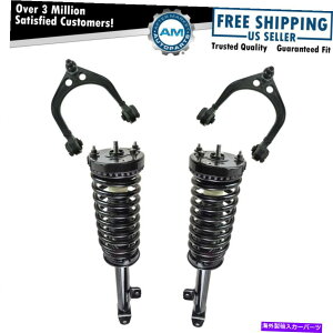 {[WCg 4s[XTXyVLbg㕔Rg[A[SȃXgbgXvOAZu 4 Piece Suspension Kit Complete Strut & Spring Assemblies w/ Upper Control Arms