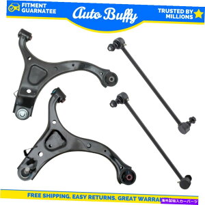 {[WCg [O4 PCTXyVLbgႢRg[A[ƃ{[WCgw/ swayo[GhN MOOG 4 pc Suspension Kit Lower Control Arms & Ball Joints w/ Sway Bar End Links