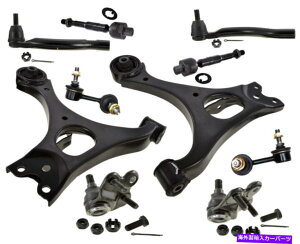ボールジョイント ホンダシビックS.Iクーペ2.0Lラックエンドボールジョイントスウェイバーのコントロールアームの下部 Lower Control Arms For Honda Civic S.i Coupe 2.0L Rack Ends Ball Joints Sway Bar