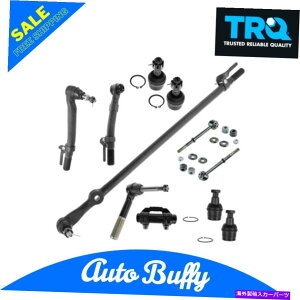 {[WCg TRQ 11PCLbg^CbhGhhbONX[p[f[eB4WDp̃WCgXEFCo[N TRQ 11pc Kit Tie Rod End Drag Link Ball Joint Sway Bar Link for Super Duty 4WD