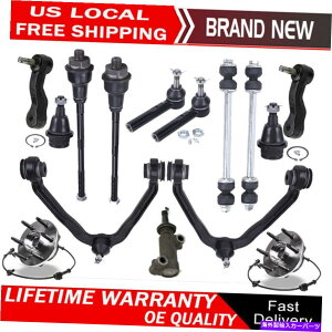 {[WCg 4WDtgzC[xAOnuRg[A[LbgChevy GMC Suburban Sierra 1500p 4WD Front Wheel Bearing Hub Control Arm Kits for Chevy GMC Suburban Sierra 1500