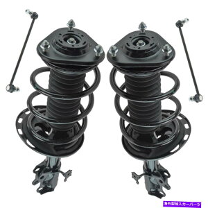 {[WCg 4s[XTXyVLbgSɃ[hꂽXgbgXvOAZuXEFCo[N 4 Piece Suspension Kit Complete Loaded Strut & Spring Assemblies Sway Bar Links