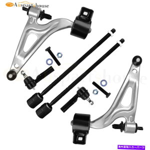 �{�[���W���C���g 04-07�t�H�[�h�t���[�X�^�C���}�[�L�����[�����g���[��6x�t�����g���[�R���g���[���A�[���^�C���b�h 6x Front Lower Control Arms Tie Rods For 04-07 Ford Freestyle Mercury Monterey�y���s�A��