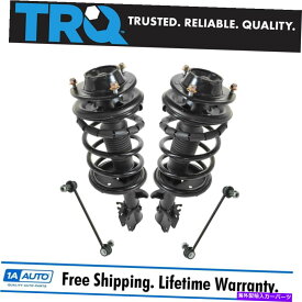 ボールジョイント TRQフロント完全装填済みストラットスプリングアセンブリスウェイバーリンクサスペンションキット4PC TRQ Front Complete Loaded Strut Spring Assembly Sway Bar Link Suspension Kit 4pc