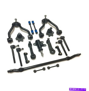 {[WCg V{[GMCARg[A[AXEFCo[A^CbhGhp18̐VPCTXyVLbg 18 New Pc Suspension Kit for Chevrolet GMC, Control Arms,Sway Bar, Tie Rod Ends