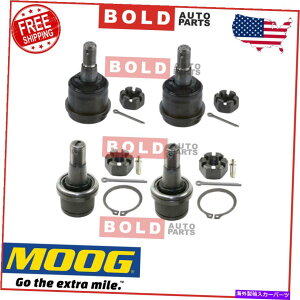 �{�[���W���C���g Dodge RAM1500/2500/3500 4x4�̂��߂ɃO�[�O�t�����g�A�b�p�[�ƃ��[���[�{�[���W���C���g�O���[�W�[�\ MOOG Front Upper & Lower Ball Joints Greaseable For Dodge Ram1500/2500/3500 4x4�y���s�A���i