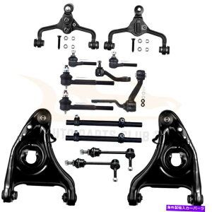 �{�[���W���C���g 1995�N����2002�N�̃����J�[���^�E���J�[14PCS�t�����g�T�X�y���V�����A�b�p�[���[���[�R���g���[���A�[�� For 1995-2002 Lincoln Town Car 14pcs Front Suspension Upper Lower Control Arms�y���s