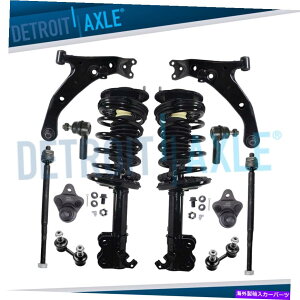 {[WCg 12PCtgXgbgRg[A[^CbhLbgVF{WIvYg^J[ 12pc Front Struts Control Arms Tie Rods Kit for Chevy Geo Prizm Toyota Corolla