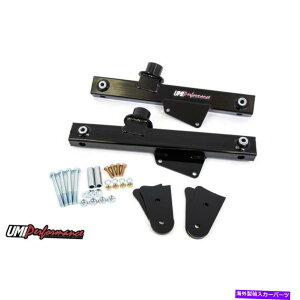 ボールジョイント UMI 1026-B 99-04マスタングリアリフトバー、箱入りスチールチューブ、ブラック UMI 1026-B 99-04 Mustang Rear Lift Bars, Boxed Steel Tubing,Black