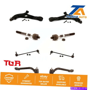 ボールジョイント ヒュンダイソナタSE用のフロントコントロールアーム&ボールジョイントタイロッドエンドリンクキット(8PC) Front Control Arm & Ball Joint Tie Rod End Link Kit (8Pc) For Hyundai Sonata SE