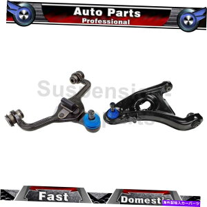 {[WCg tH[hNErNgA1995-2002i2jtg̍㉺Rg[A[ Fits Ford Crown Victoria 1995-2002 (2) Front Left Upper Lower Control Arm