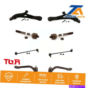 ボールジョイント フロントコントロールアーム&ボールジョイントタイロッドエンドリンクキット(8PC)ヒュンダイソナタティア Front Control Arm & Ball Joint Tie Rod End Link Kit (8Pc) For Hyundai Sonata Kia