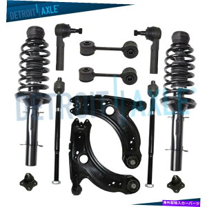 {[WCg 12pctgXgbgRg[A[^CbhXEFCVWr[gStWFb^p 12pc Front Strut Lower Control Arm Tie Rod Sway Bar for VW Beetle Golf Jetta