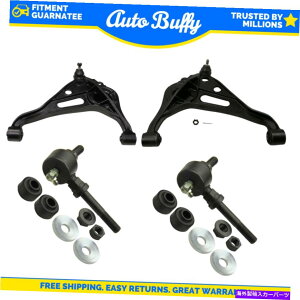 �{�[���W���C���g ���[�O4PC�T�X�y���V�����L�b�g�t�����g�R���g���[���A�[��w/�{�[���W���C���g�X�E�F�C�o�[�G���h�����N�V�����V���������N MOOG 4pc Suspension Kit Front Control Arms w/ Ball Joints Sw