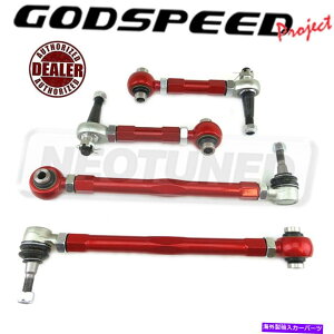 {[WCg Godspeed\ȃLo[AtgTCh+NTXLS460 2006-20p̒̓bh GODSPEED ADJUSTABLE CAMBER REAR FRONTSIDE+TENSION RODS FOR LEXUS LS460 2006-20