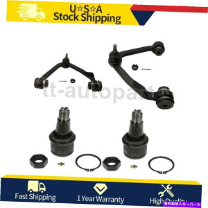 �{�[���W���C���g 1999�N�t�H�[�hF-250 MOOG4�t�����g�����R���g���[���A�[���ƃ{�[���W���C���g For 1999 Ford F-250 MOOG 4 Front Lower Upper Control Arms & Ball Joint�y���s�A���i�z