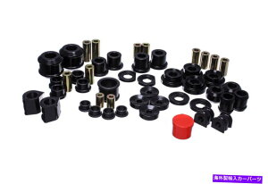 ボールジョイント エネルギーサスペンションハイパーフレックスマスターブッシングセットブラックホンダシビックSI 06-11 K20Z3 Energy Suspension Hyper-Flex Master Bushing Set Black Honda Civic Si 06-11 K20Z3