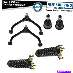 {[WCg tgXgbgXvOAZuRg[A[{[WCgLbgZbg6p02-04oeB Front Strut & Spring Assembly Control Arm Ball Joint Kit Set 6 for 02-04 Liberty